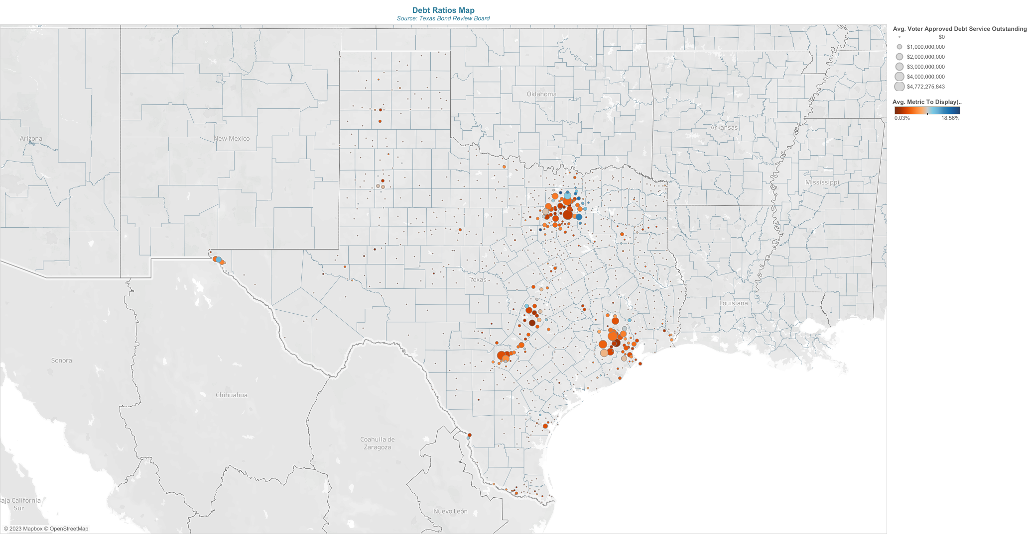 Debt Ratio Map